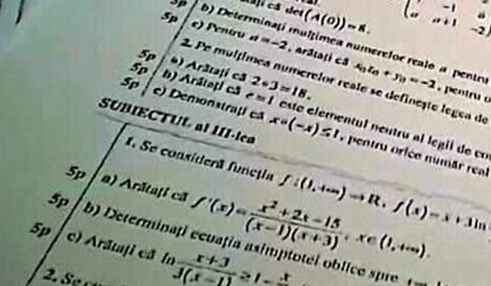 Subiectele la Matematică de la Bacalaureat 2023, profil mate-info, au fost publicate 842886