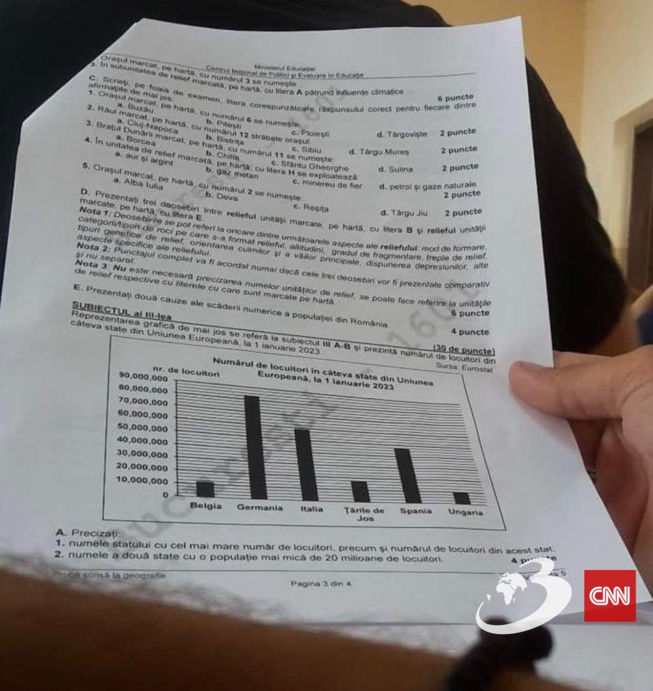 Subiectele la Geografie pentru Bacalaureat 2023 au fost publicate 843115