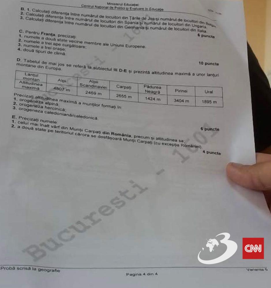 Subiectele la Geografie pentru Bacalaureat 2023 au fost publicate 843116