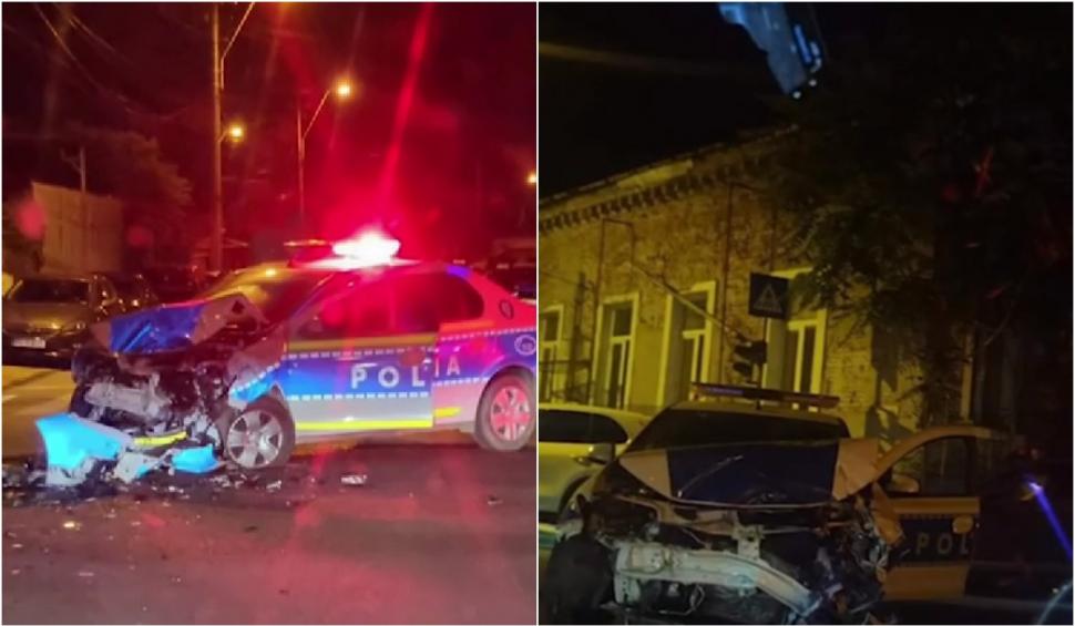 Doi polițiști au ajuns la spital, în urma unui accident rutier cu un autobuz, în Ploiești 843992