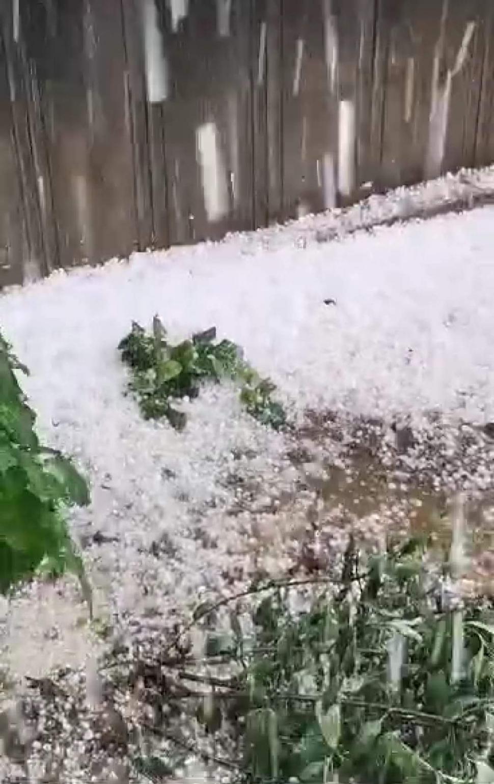 Grindina a făcut prăpăd în mai multe zone din țară | Covor alb de gheață în toiul verii, în urma fenomenelor extreme 844239