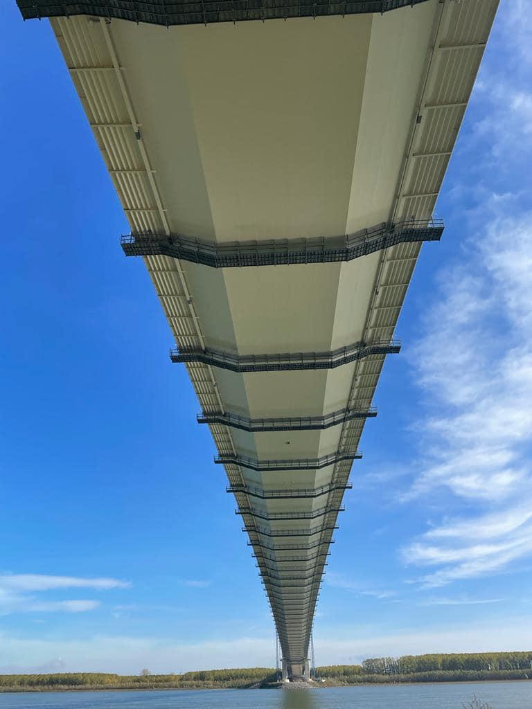 Ce durată de viață are podul suspendat peste Dunăre, al treilea ca dimensiune din Europa 844892