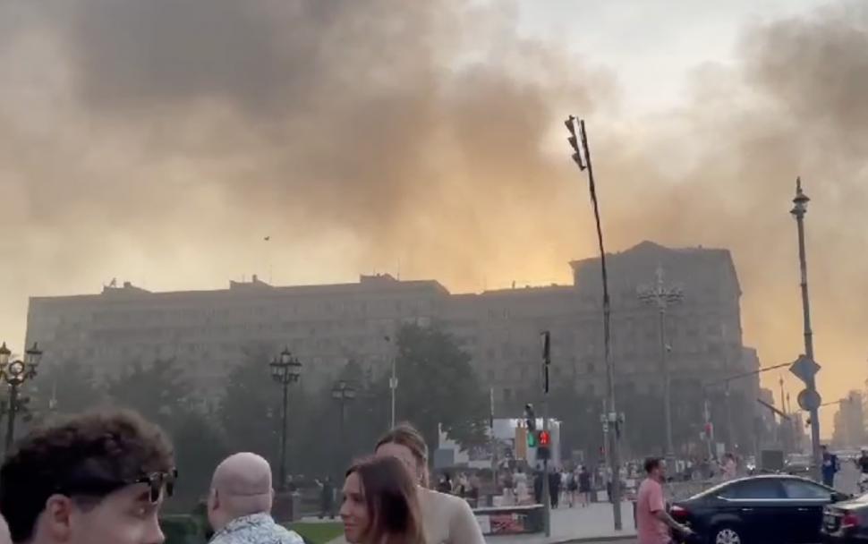 Incendiu puternic la Moscova. Celebra cafenea "Pușkin" a fost evacuată 845092