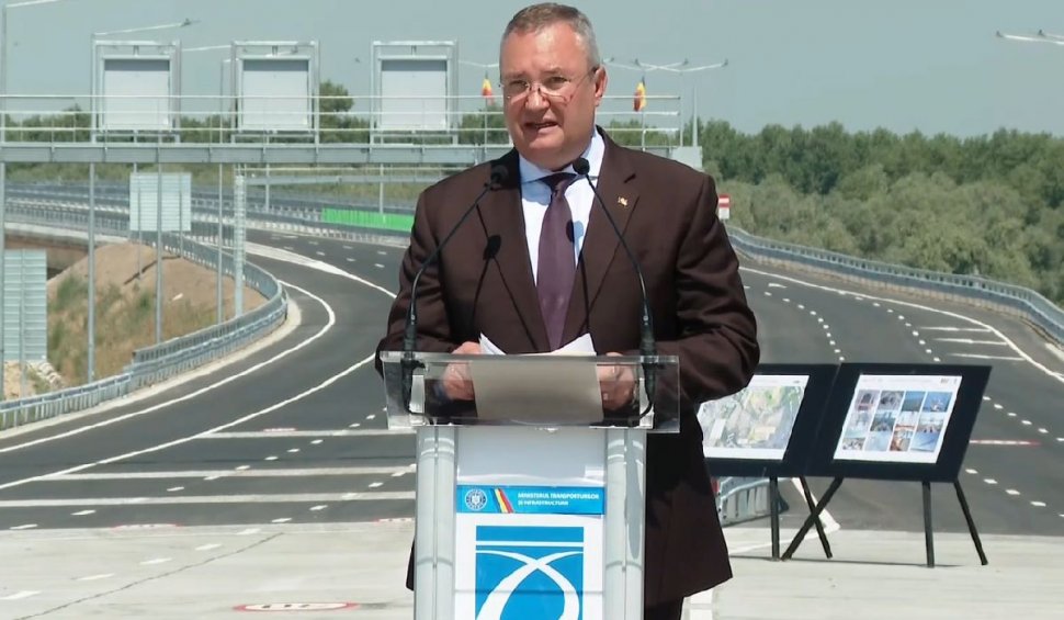 Nicolae Ciucă, la inaugurarea podului peste Dunăre de la Brăila: "Este un motiv de mândrie națională"