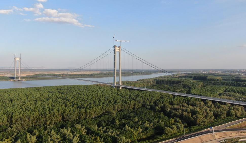 Podul de la Brăila, cel mai lung pod suspendat din România, este inaugurat astăzi după o investiţie de 363 de milioane de euro 844921