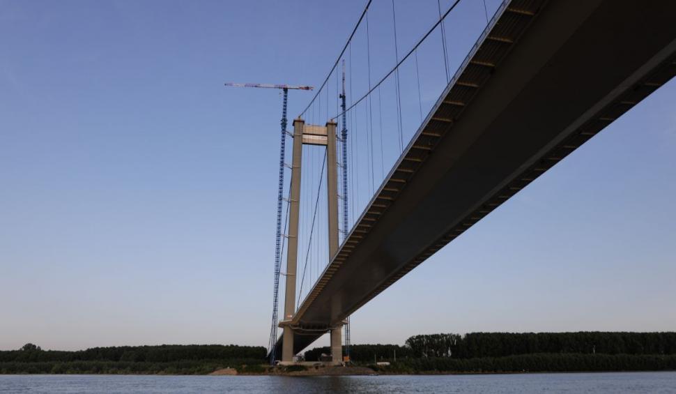 Podul de la Brăila, cel mai lung pod suspendat din România, este inaugurat astăzi după o investiţie de 363 de milioane de euro 844923