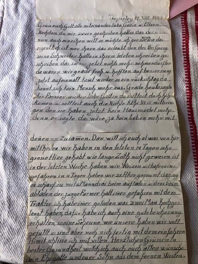 O scrisoare a ajuns la destinație după 76 de ani. A fost trimisă de un prizonier de război către soţia sa, în Viscri 845105