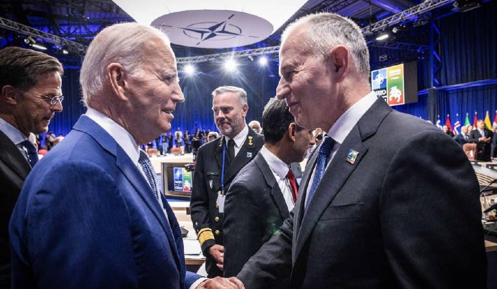 Mircea Geoană, întâlnire cu Joe Biden la summitul NATO de la Vilnius: "Încântat să îl reîntâlnesc pe președintele Statelor Unite"