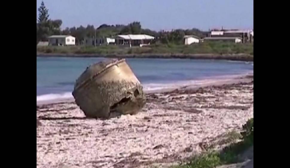 Descoperire misterioasă pe plajă! Un obiect metalic, neidentificat, a fost găsit în Australia. Se consideră că este periculos 847037