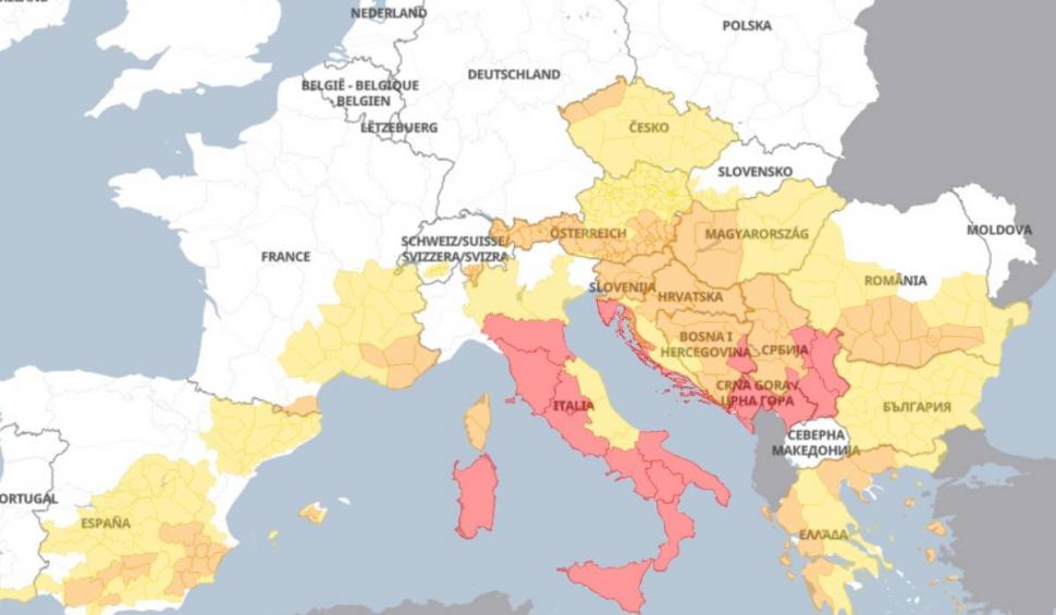 Alerte de Cod Roşu de caniculă în aproape toată Europa. Continentul se topește la temperaturi de foc, de 48 de grade Celsius 847148