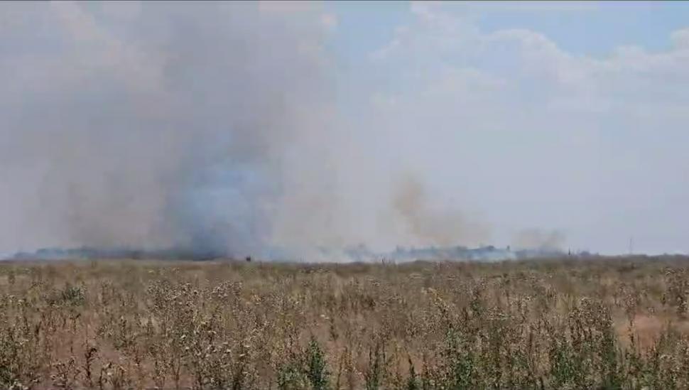 Incendiu masiv în apropiere de Bucureşti: Ard 10 hectare de vegetaţie. A fost emis mesaj Ro-Alert 847207