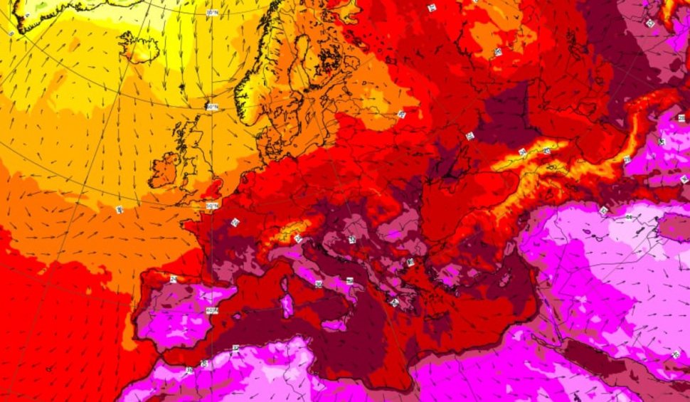 Record termic înregistrat în Europa, astăzi, 19 iulie: Cea mai mare temperatură din 2023, până acum