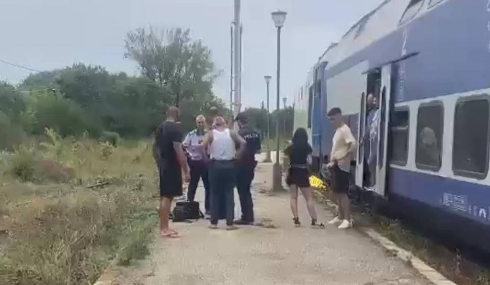 Accident mortal în gara Eforie Sud! Un bărbat a fost lovit de tren, în timp ce trecea liniile cu căștile pe urechi 847652