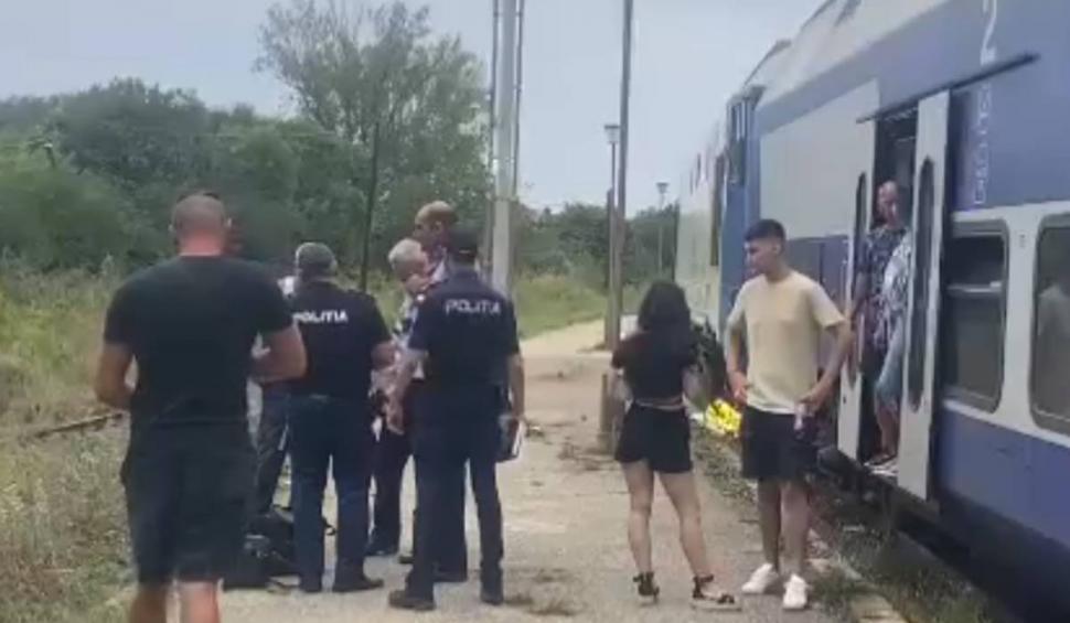 Accident mortal în gara Eforie Sud! Un bărbat a fost lovit de tren, în timp ce trecea liniile cu căștile pe urechi 847654