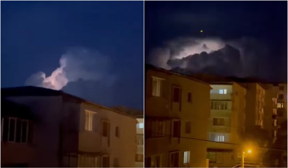 Fenomen înfiorător, noaptea pe cer, în Cluj. Oamenii și-au luat telefoanele și au început să filmeze