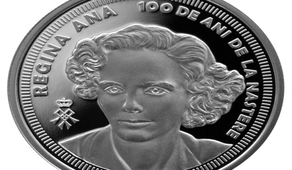 BNR va lansa o monedă din argint cu tema "100 de ani de la nașterea Reginei Ana". Prețul la care se poate cumpăra