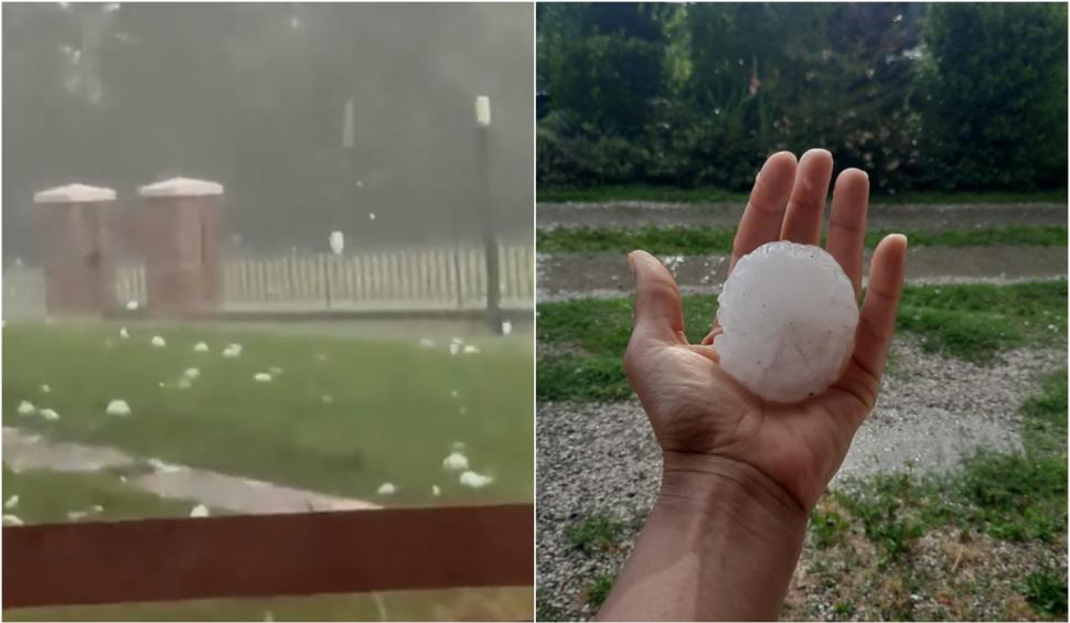 Fenomen extrem în Italia: grindină cât mingea de tenis. Peste o sută de persoane au fost rănite 848146