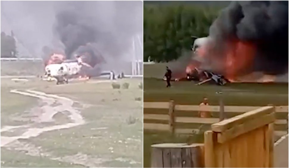 Șase oameni au murit în Rusia, după ce un elicopter Mi-8 s-a prăbușit în timpul aterizării