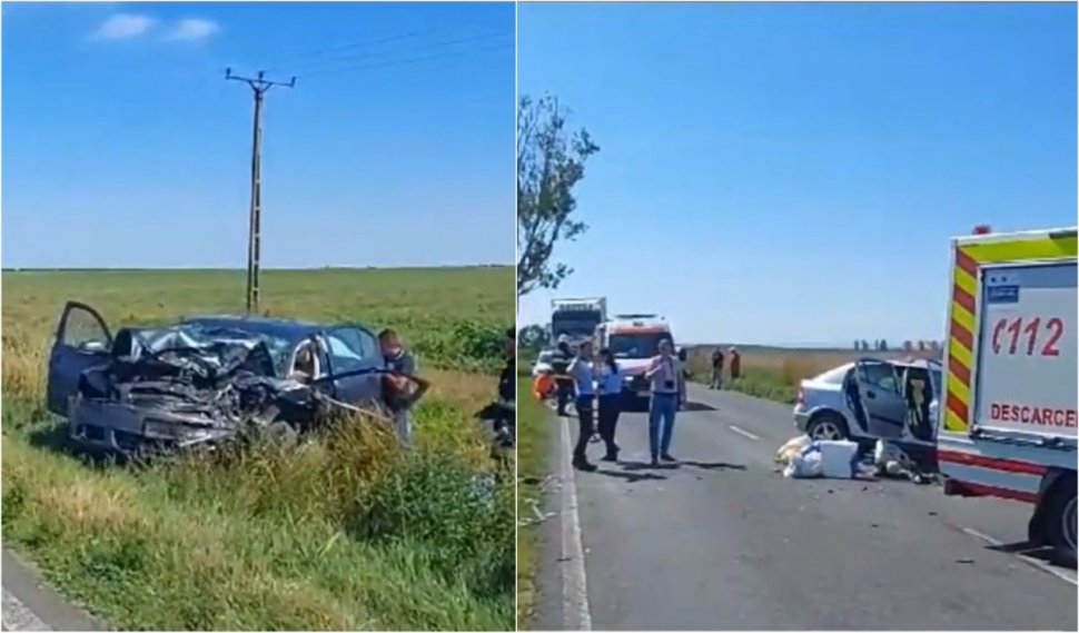 Doi oameni au murit şi trei sunt răniţi, după ce o şoferiţă de 65 de ani a ajuns inexplicabil pe contrasens, la Cilibia, în Buzău