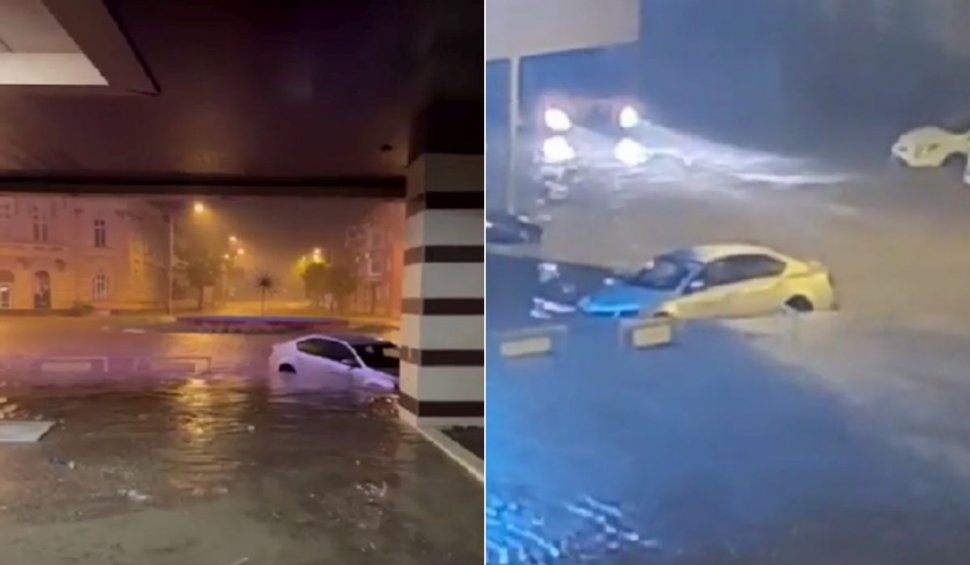 "Hai cu barca!" | Ploile au făcut prăpăd în țară | Mașini luate de ape, case inundate și fire electrice rupte în Harghita, Brăila și Tulcea