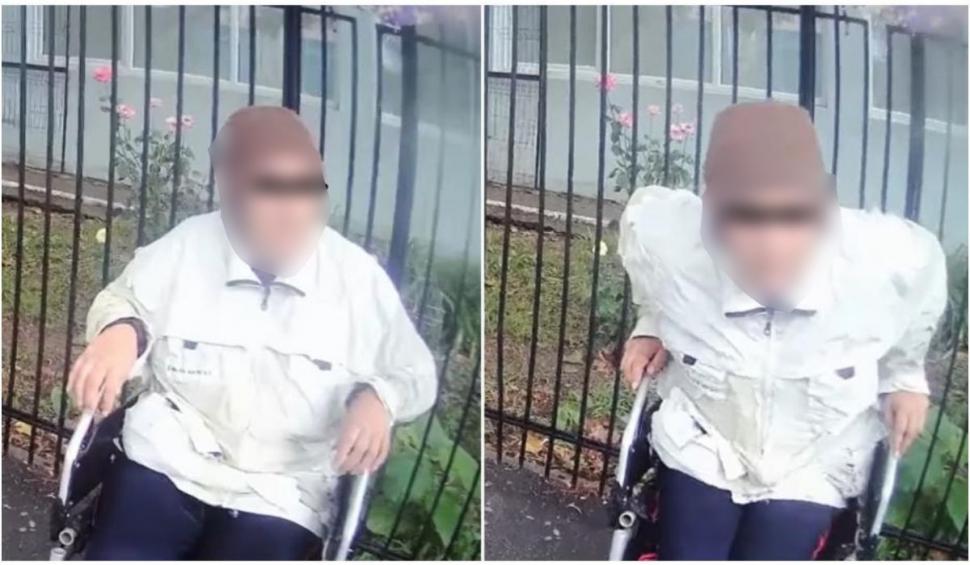 O cerșetoare în scaun cu rotile din Tecuci s-a ”însănătoșit miraculos” la vederea polițiștilor | ”Ce minune frumoasă” 850220