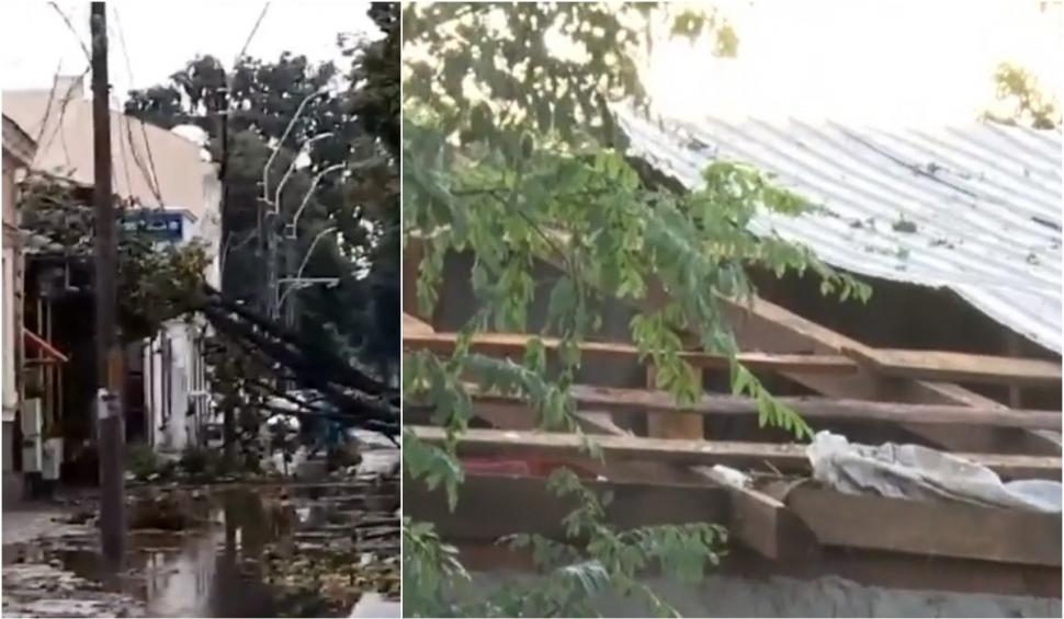 "M-a răsturnat furtuna cu tot cu maşină". O vijelie de o oră a făcut prăpăd în Brăila şi Buzău  850320