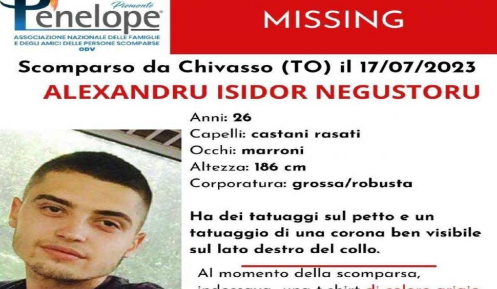 Alexandru, românul dat dispărut de familie în Italia, a fost găsit după două săptămâni de căutări 850767