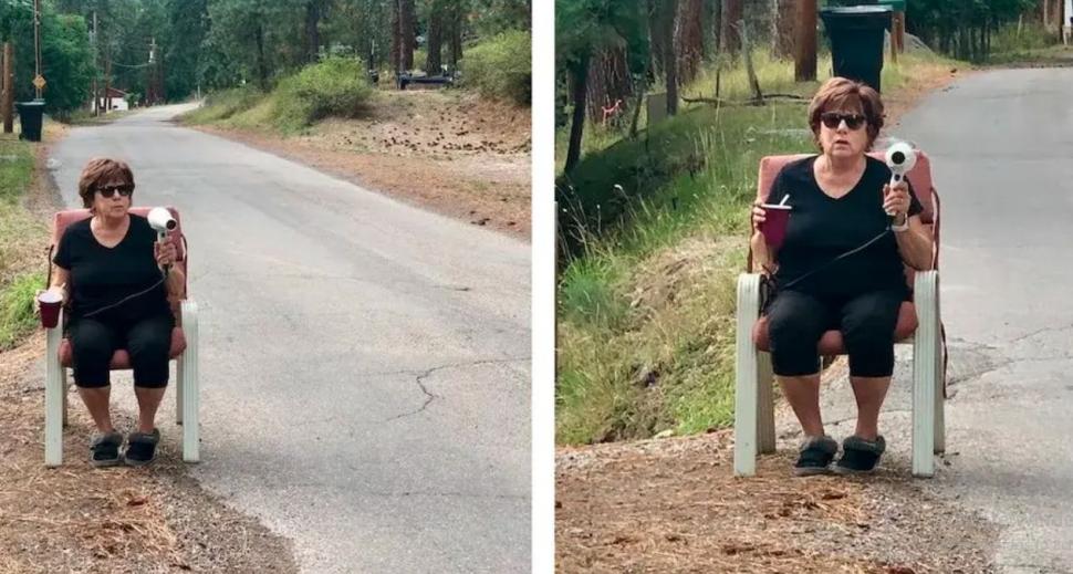 Metoda simplă prin care un pensionar îi obligă pe șoferii vitezomani să reducă viteza. Imaginile au devenit virale 850724