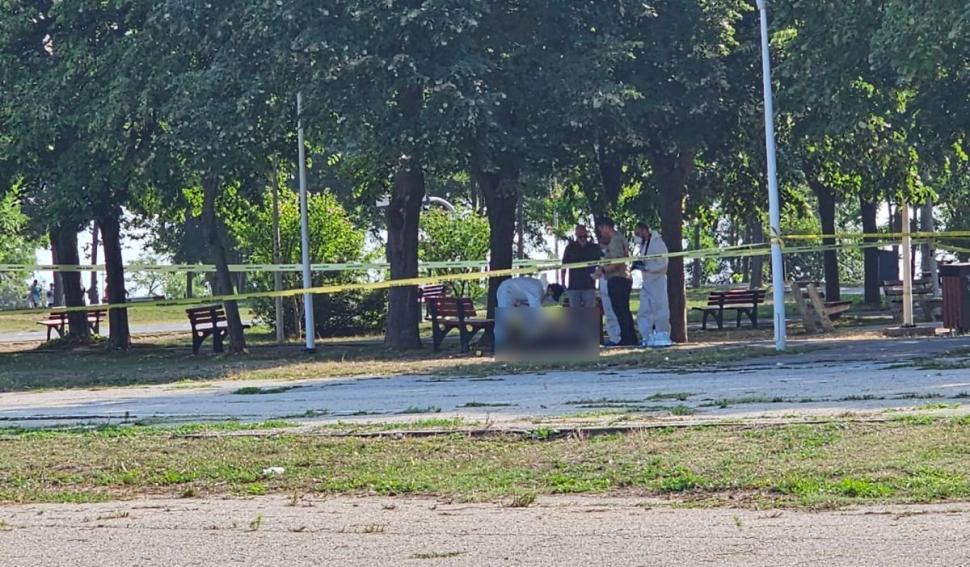 Doi indivizi cu cagule şi hanorace închise apar pe camerele din parcul din Mangalia unde a fost găsită fata moartă 850839