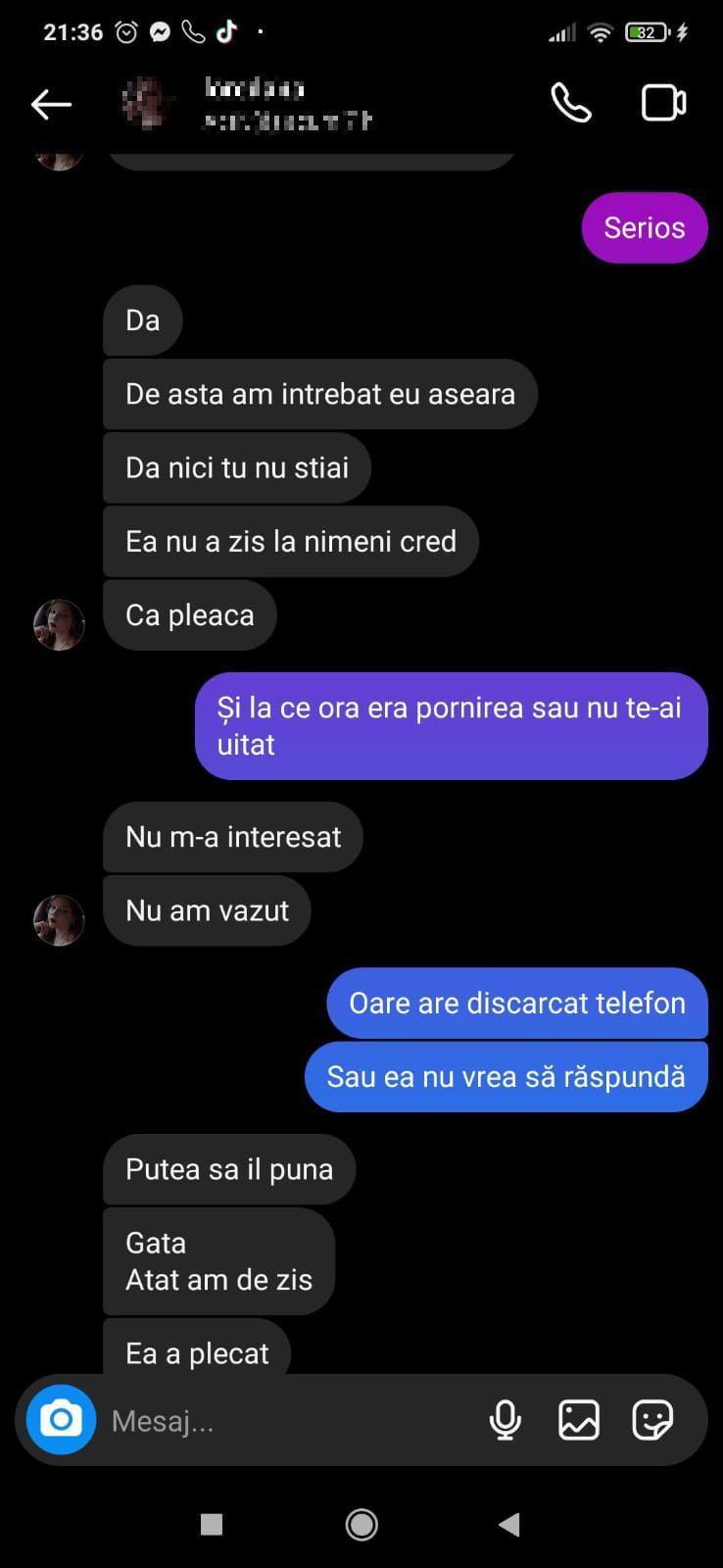 ”Nu mă ating de ea, se tot foiește! Nu vrea să răspundă!” Noi mesaje între criminala de la Mangalia și iubitul fetei ucise 851176