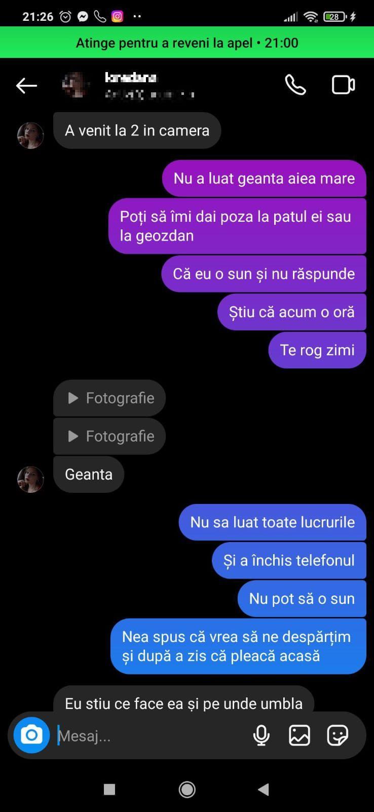 ”Nu mă ating de ea, se tot foiește! Nu vrea să răspundă!” Noi mesaje între criminala de la Mangalia și iubitul fetei ucise 851192