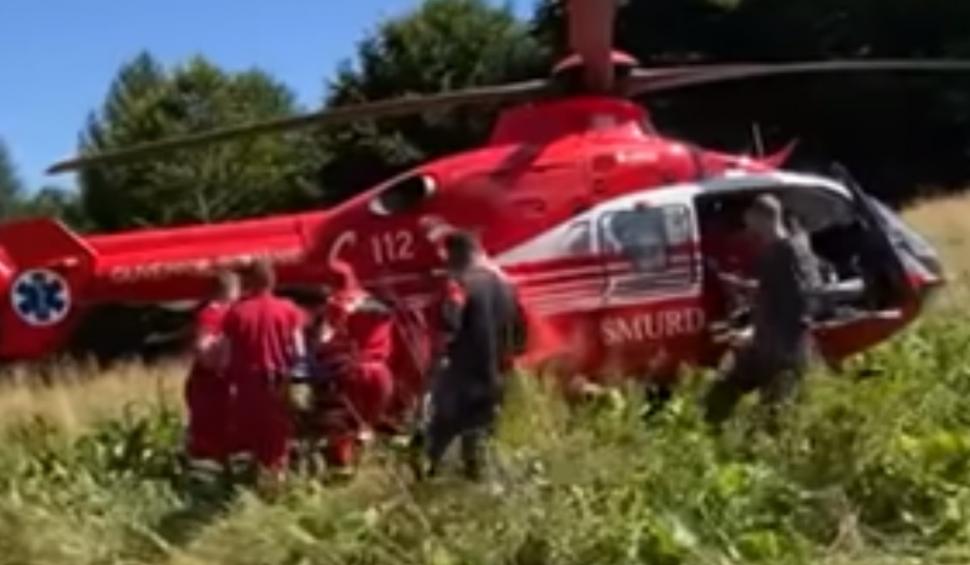 Accident grav în Maramureș: O mașină de teren a căzut într-o râpă | A fost chemat elicopterul SMURD 851870