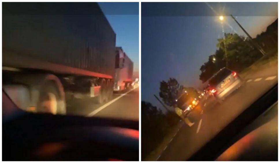 Haos pe o şosea din Satu Mare. Mai multe TIR-uri au fost implicate într-un accident 851923