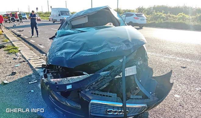 Şofer filmat în timp ce face accident. Era beat şi conducea pe contrasens pe șoseaua Gherla-Cluj 851947