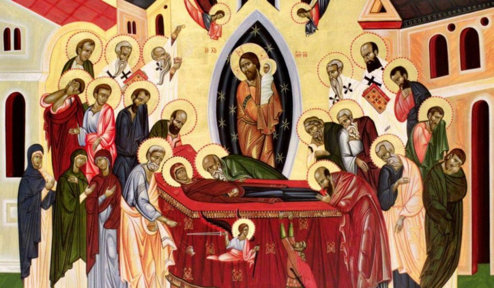 Calendar ortodox 15 august 2023. Sărbătoare cu cruce roşie de Adormirea Maicii Domnului