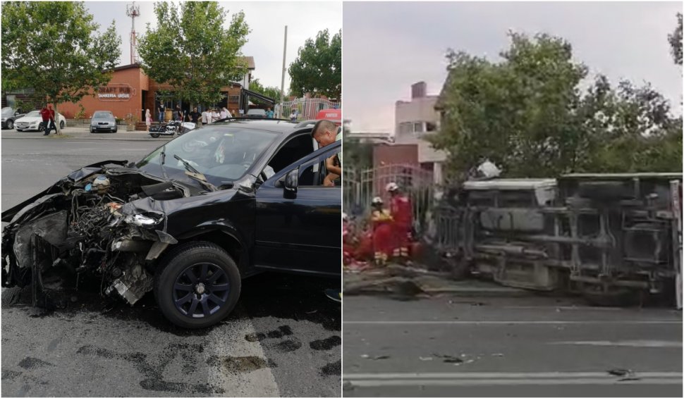 Accident grav în București! Șapte persoane primesc îngrijiri medicale la fața locului
