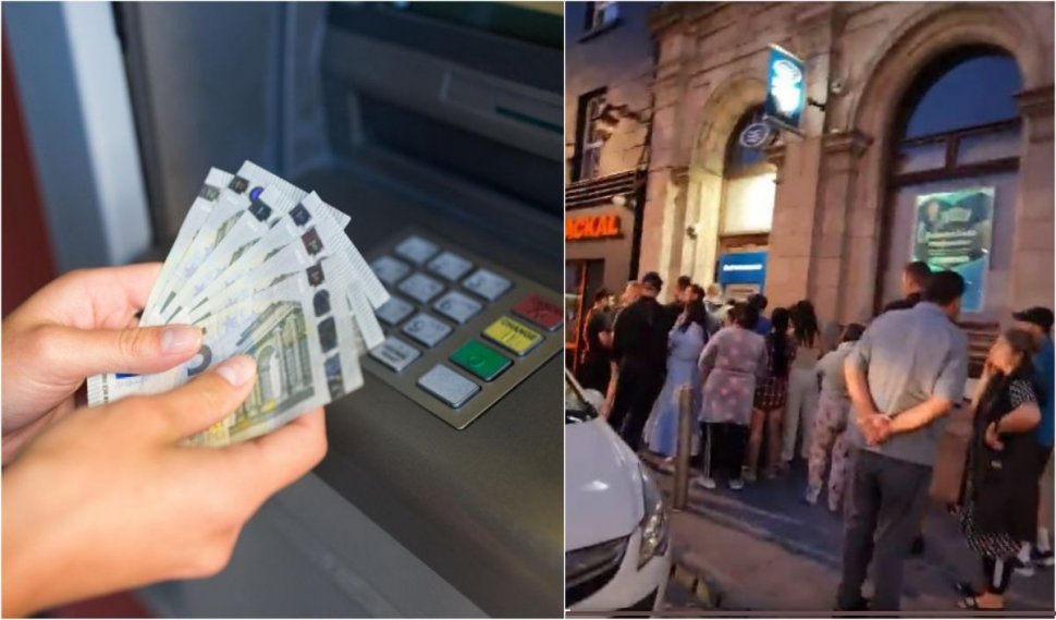 Clienții unei bănci, cu conturile goale, au putut să scoată până la 1.000 de euro de la bancomat din cauza unei erori. S-au format cozi mari în Irlanda