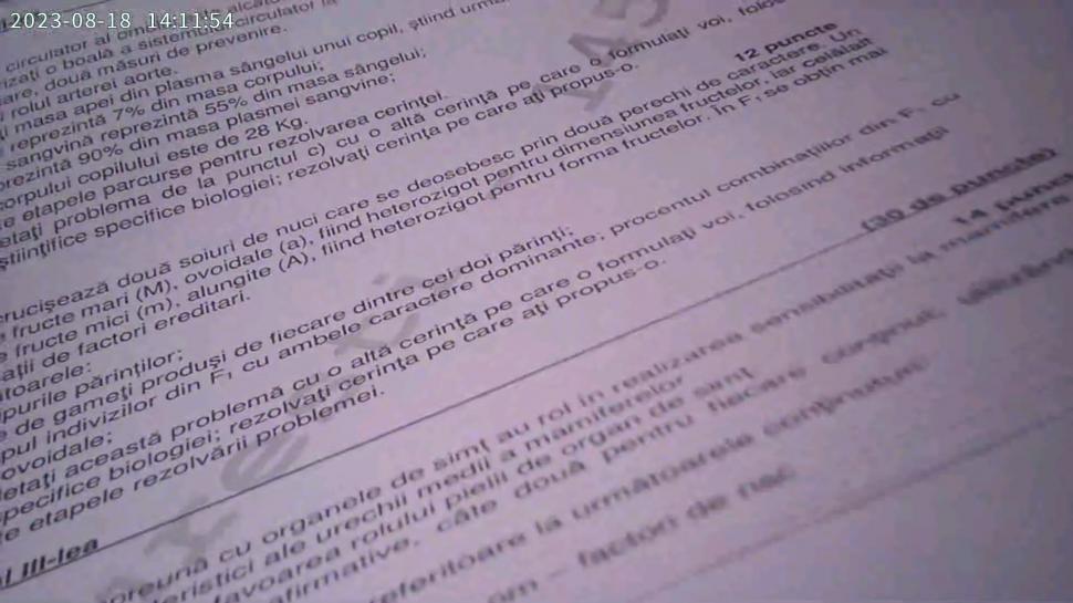 Subiectele la Biologie de la Bacalaureat 2023, sesiunea de toamnă, au fost publicate 852759