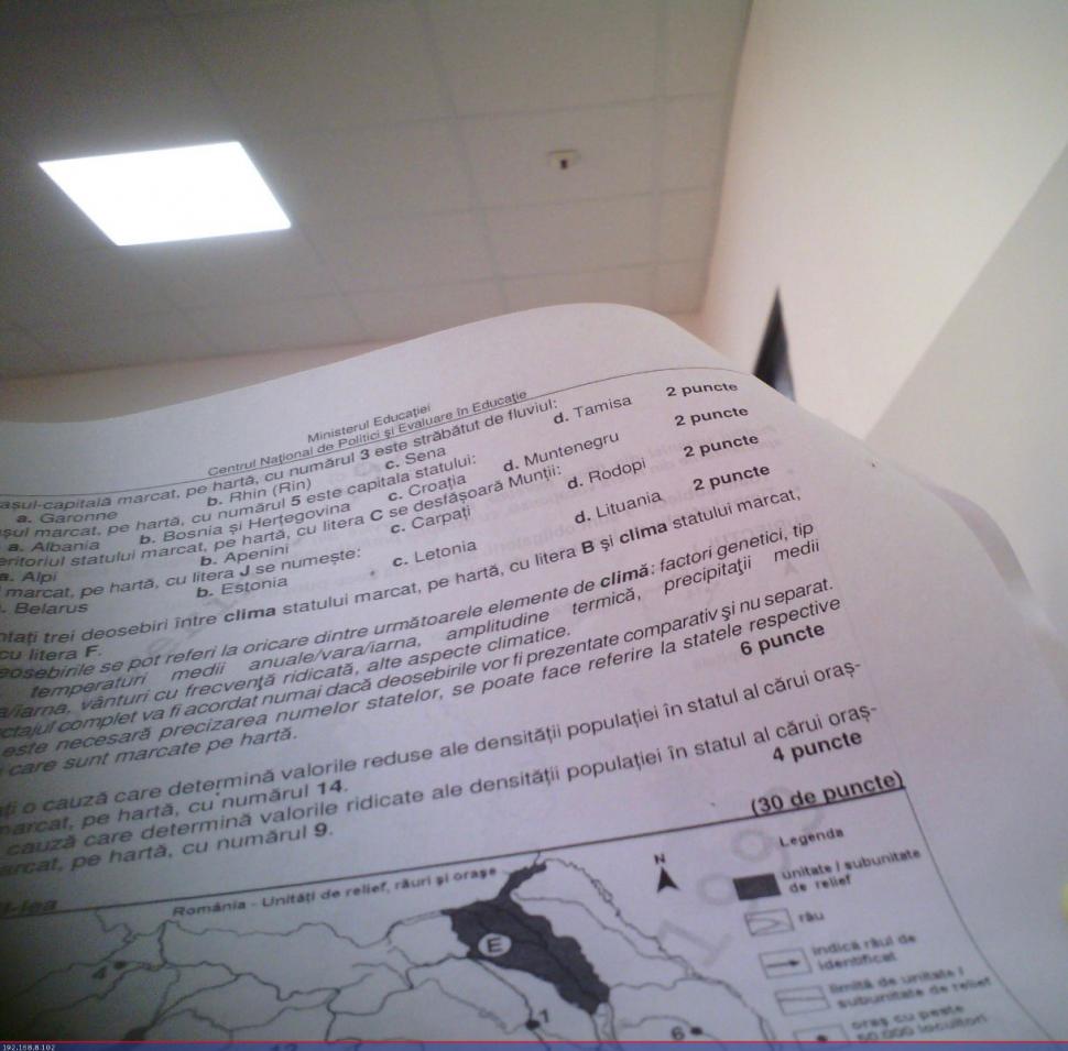 Subiectele la Geografie de la Bacalaureat 2023, sesiunea de toamnă, au fost publicate 852767