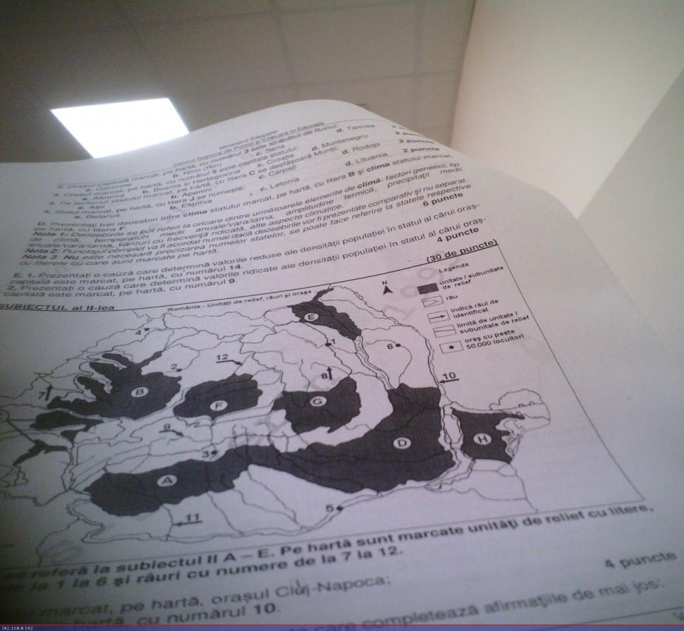 Subiectele la Geografie de la Bacalaureat 2023, sesiunea de toamnă, au fost publicate 852768