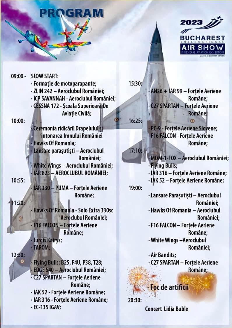 Program BIAS 2023. Intrare liberă la Bucharest International Air Show 2023  854233