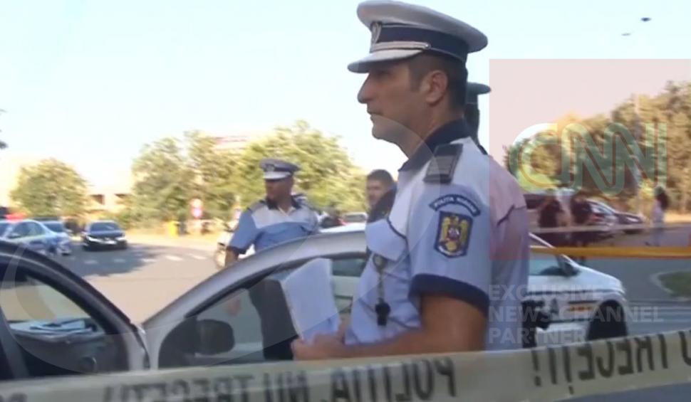 Un șofer drogat a lovit un pieton și trei autoturisme, după ce a furat mașina unui livrator de mâncare, în Timișoara 854522