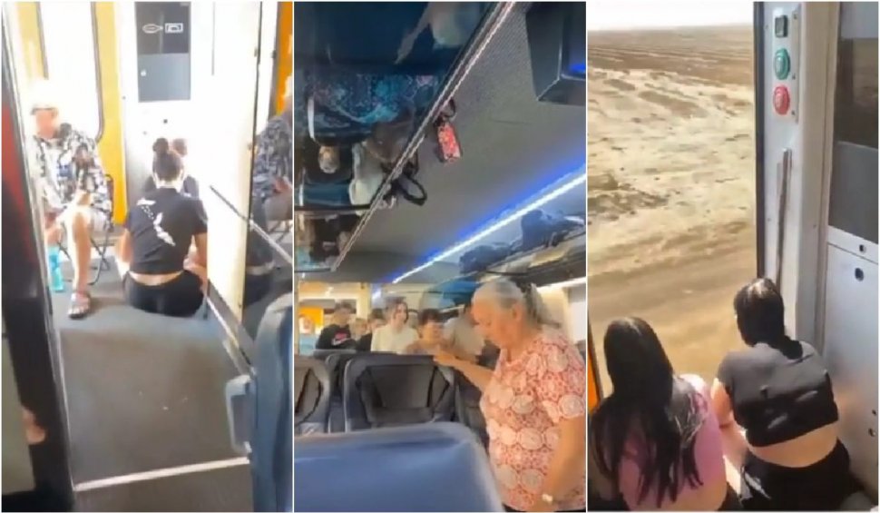 "Nimeni nu și-a cerut scuze" | Sute de călători au stat blocați, peste 12 ore, într-un tren, fără aer condiționat, apă și mâncare