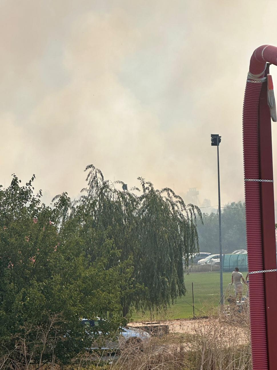 Incendiu de proporții lângă Penitenciarul Jilava | Degajări mari de fum 854797