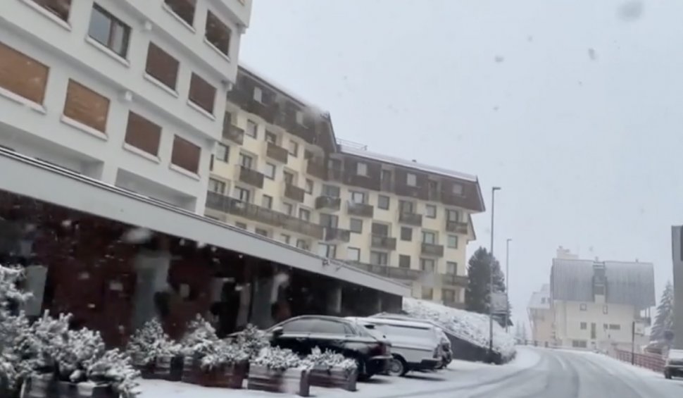 Orașul din Europa unde a nins, la câteva zile după ce au fost 30 de grade! Imagini cu zăpada adusă de Ciclonul Poppea în plină lună august
