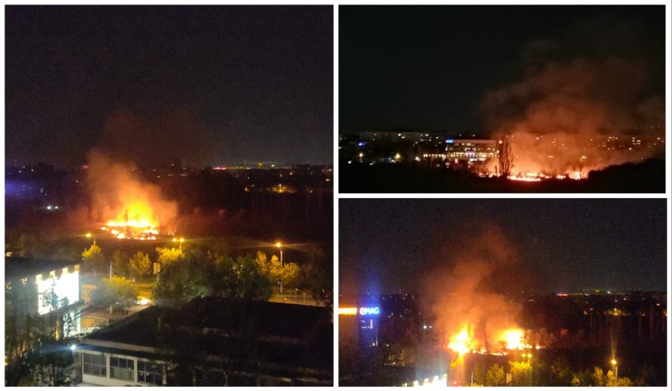 Incendiu uriaş în Parcul IOR din Bucureşti. Intervenţie de urgenţă | Fumul a ajuns în mai multe zone ale Capitalei