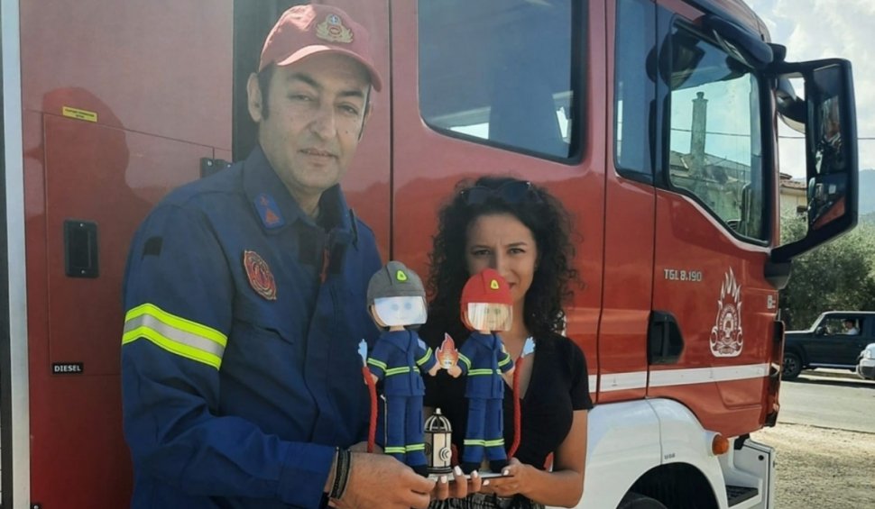  Cadoul inedit făcut de o româncă pompierilor din Thassos: "Am vrut să îmi arăt respectul față de acești supereroi" 