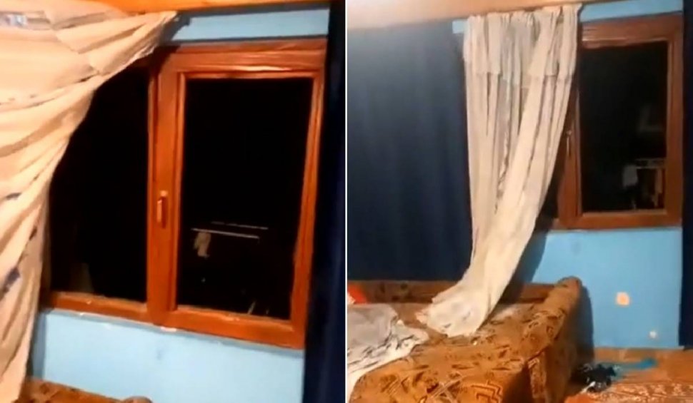Familie din Maramureș, atacată în timpul nopții de un vecin. Bărbatul a spart toate geamurile casei cu o bâtă