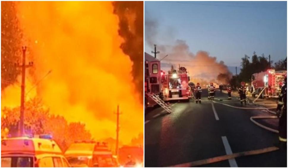 Pericolul de explozie la Crevedia a fost eliminat. ISU Dâmboviţa anunţă că intervenţia s-a încheiat 855746