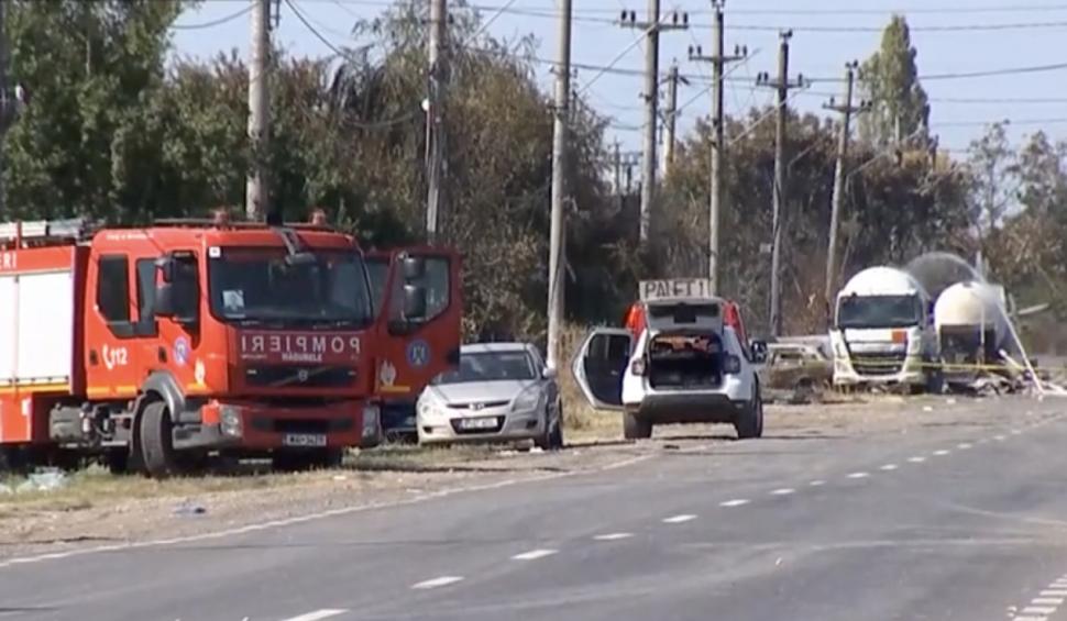 Pericolul de explozie la Crevedia a fost eliminat. ISU Dâmboviţa anunţă că intervenţia s-a încheiat 855749